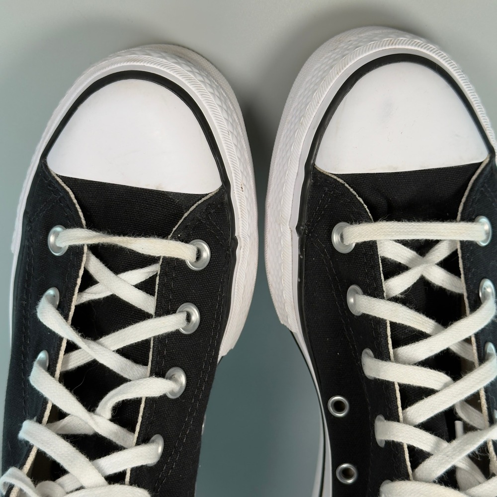 Converse Chuck Taylor All Star Lift Platform Womens 8 Hi Top Black White Lace Up - Picture 8 of 16